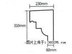产品分解图型 - 檐口线，型号：SX311-YK-3，规格：230x310mm(3) - 天门三象EPS建材 tm.sx311.cc